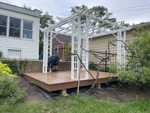 Deck and pergola Villa Park IL 2022 A-Affordable Decks